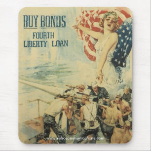 Tapis De Souris Poster vintage War Bond