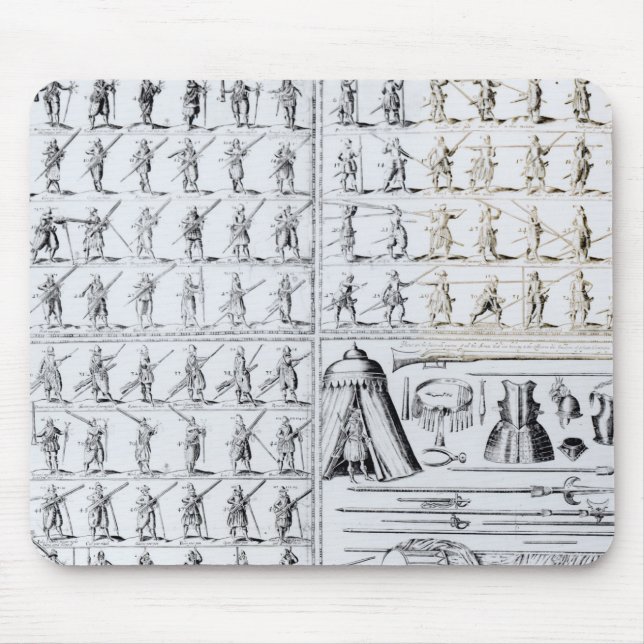 Tapis De Souris Postures pour des mousquetaires et des Pikemen (Devant)