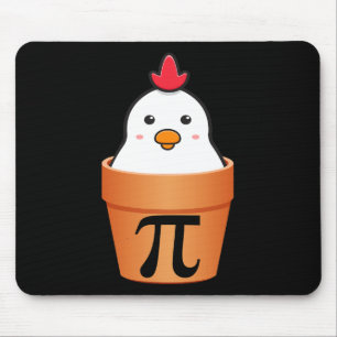 Tapis De Souris Pot de poulet Pi Pi Jour Vintage Rétro Math Lover