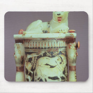 Tapis De Souris Pot d'onguent avec un chiffre de le roi comme lion