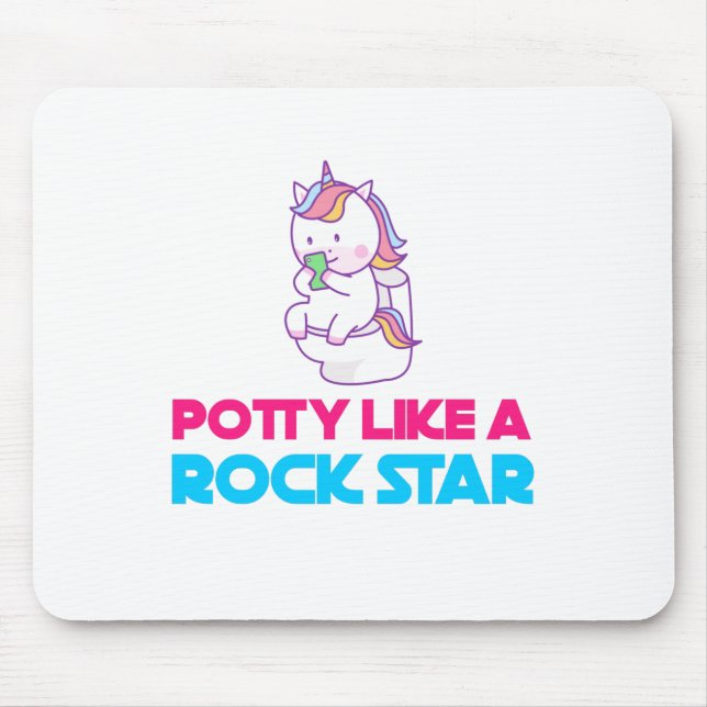 Tapis De Souris poterie comme une rock star (Devant)
