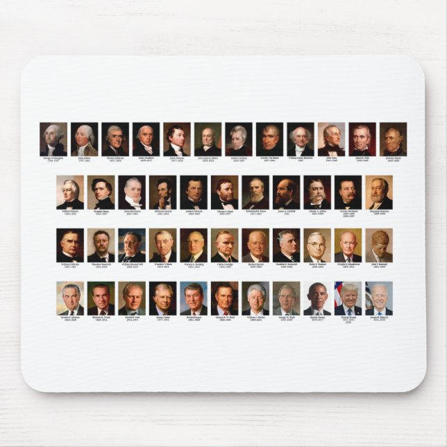 Tapis De Souris POTUS Portraits Mousepad (Devant)