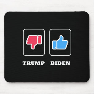 Tapis De Souris Pouce Vers le Bas Pour Trump Et Pouce Vers le Haut