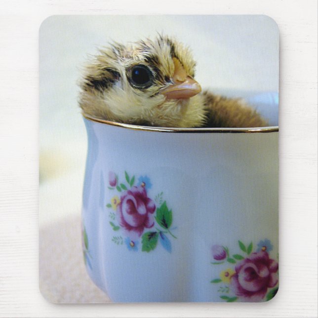 Tapis De Souris Poule aux oeufs de Pâques en coupe (Devant)