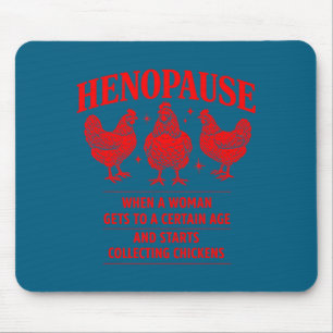 Tapis De Souris Poule mignonne humour ménopause élevage de volaill