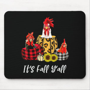 Tapis De Souris Poulet C'est l'automne vous tous Léopard Citrouill