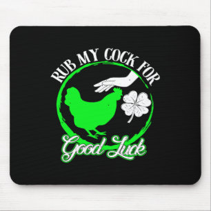 Tapis De Souris Poulet Frotte Moi Pour Bonne Chance St Patrick