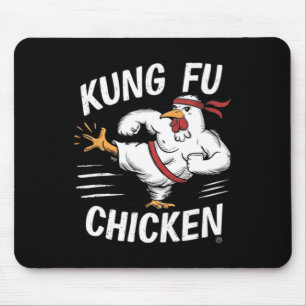 Tapis De Souris Poulet Kung Fu Karaté Drôle Poule Femmes Hommes Ch