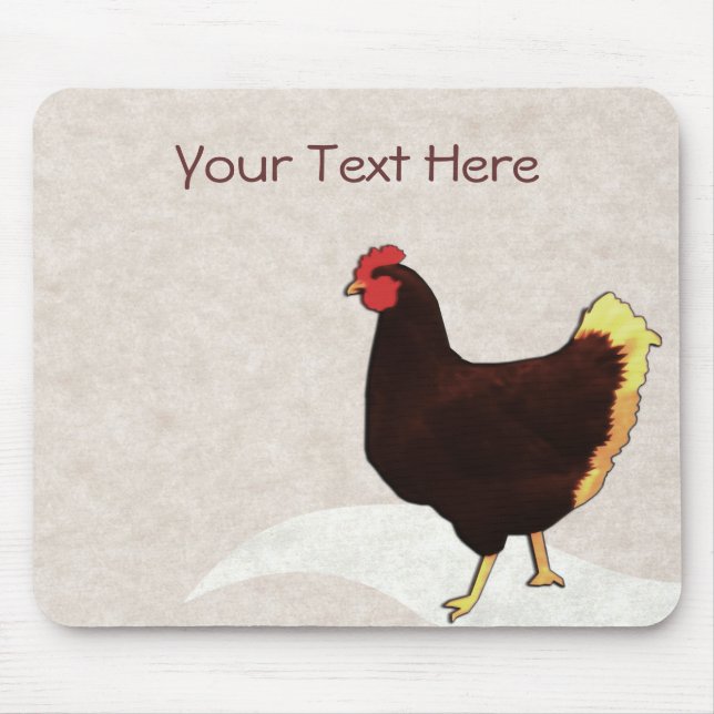 Tapis De Souris Poulet Mousepad (Devant)