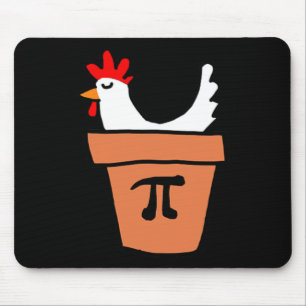 Tapis De Souris Poulet Pot Pie Drôle Math Amant Pun Pi Day Étudian