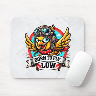 Tapis De Souris Poulette Aviatrice