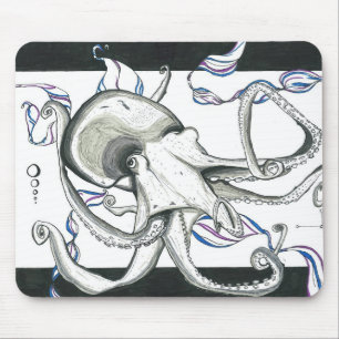 Tapis De Souris Poulpe Mousepad de l'espace