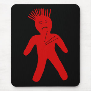 Tapis De Souris Poupée rouge du vaudou