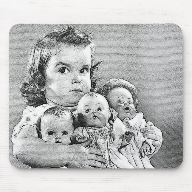 TAPIS DE SOURIS POUPÉES (Devant)