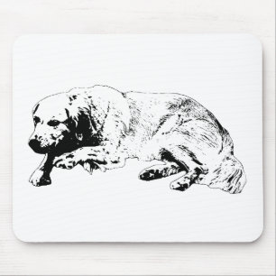 Tapis de souris pour chien à ligne forte qui améli