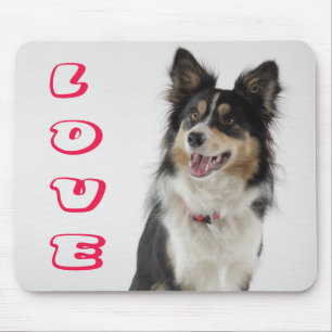 Tapis de souris pour chiot Border Collie Amour