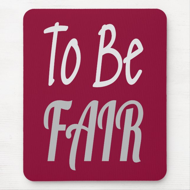 Tapis De Souris Pour être juste Lettre Kenny (Devant)