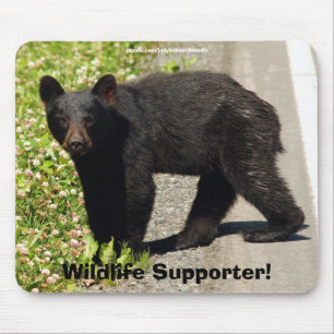 Tapis de souris pour partisan de la faune ourson n