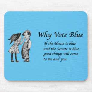 Tapis De Souris Pourquoi voter bleu en 2024