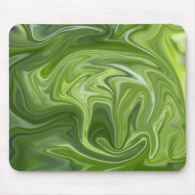 Tapis De Souris Poussière abstraite verte (Devant)