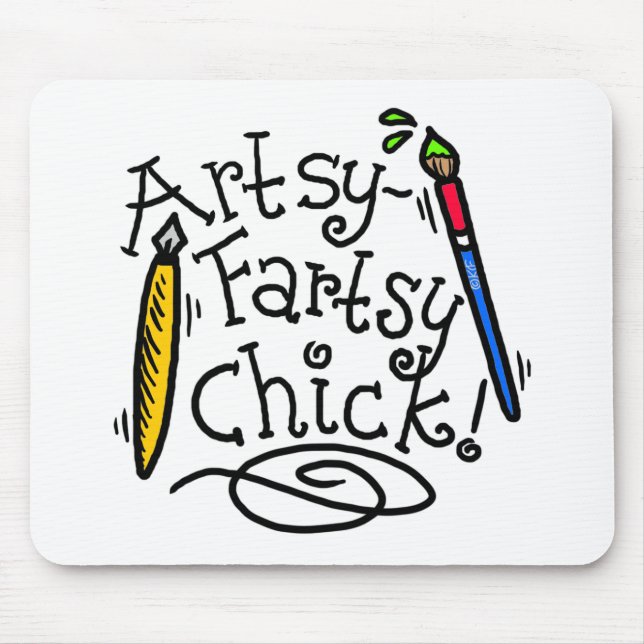 Tapis De Souris Poussin artsy-Fartsy (Devant)
