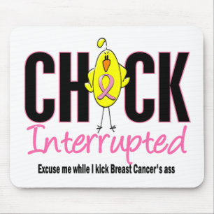 Tapis De Souris Poussin de cancer du sein interrompu