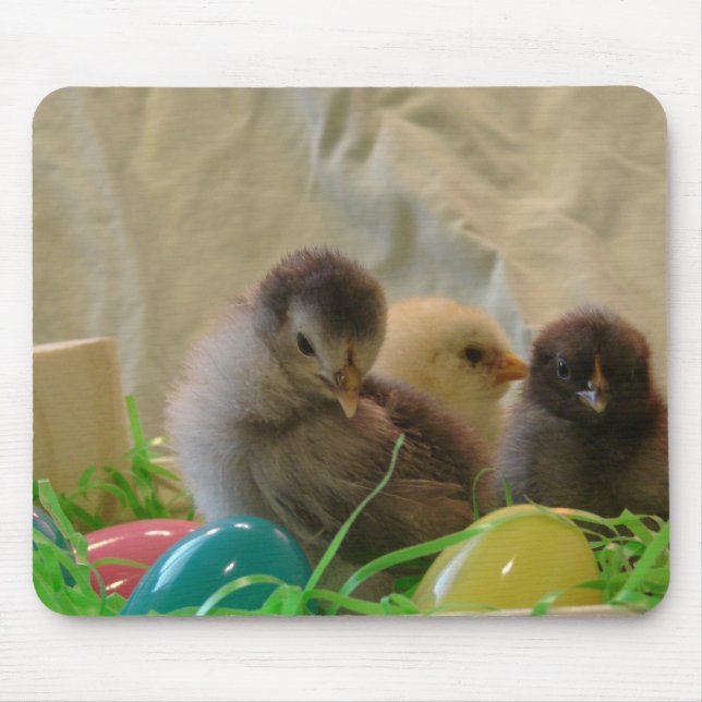 Tapis De Souris Poussins de Pâques (Devant)