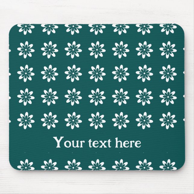 Tapis De Souris PP 338 : Fleurs de couleurs les années 70 rétros : (Devant)