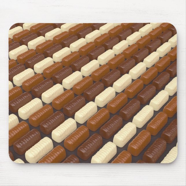 Tapis De Souris Pralines de chocolat noir, blanc et lait (Devant)
