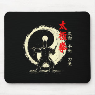 Tapis De Souris Pratique d'arts martiaux de méditation Tai Chi Yin