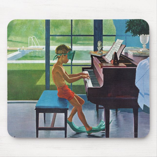 Tapis De Souris Pratique en matière de piano de Poolside (Devant)