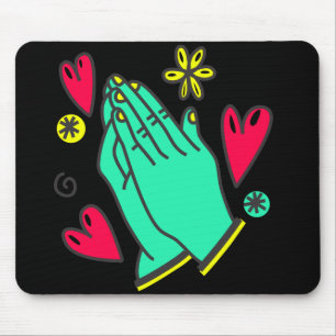Tapis De Souris Praying Hands I BlkBkg I