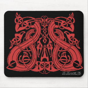 Tapis De Souris Pré rouge de Viking, mousepad