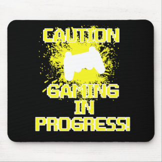 Tapis De Souris Précaution, jeu en cours