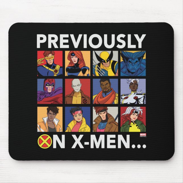 Tapis De Souris "Précédemment Sur X-Men..." (Devant)