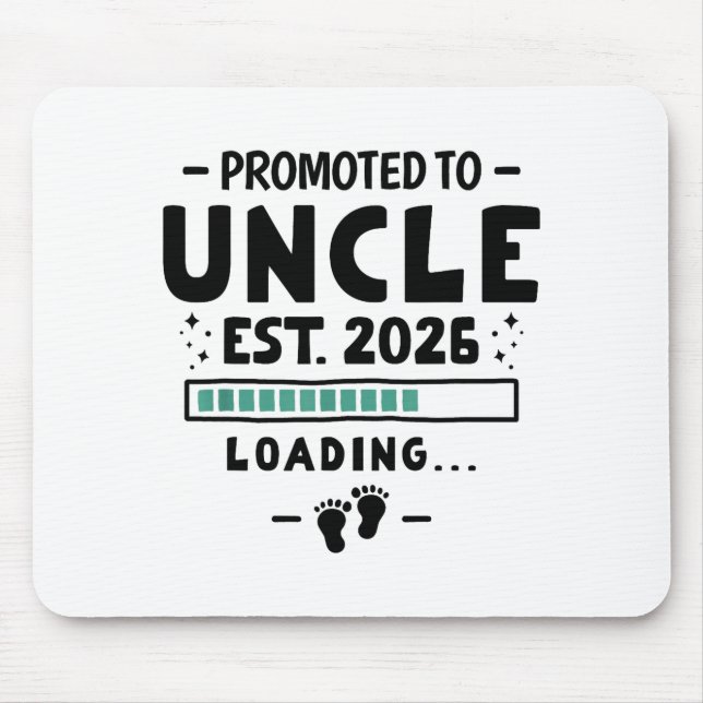 Tapis De Souris Pregnancy Announcement For Family Promoted To Uncl (Devant)