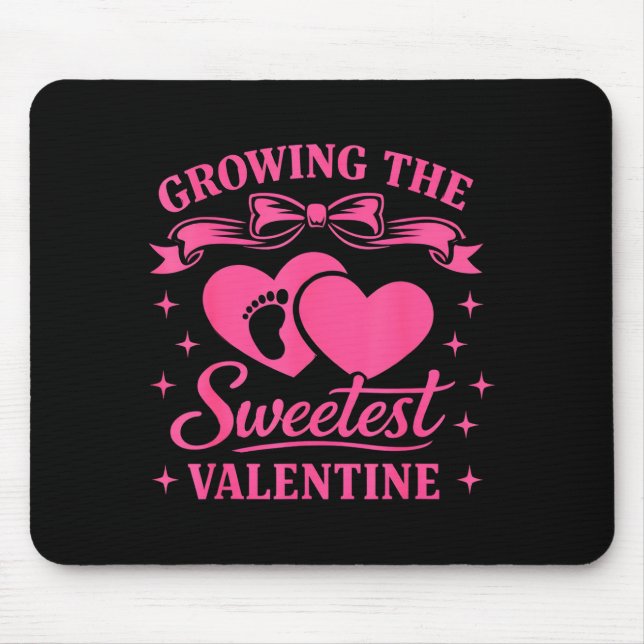 Tapis De Souris Pregnancy Announcement Growing The Sweetest Valent (Devant)