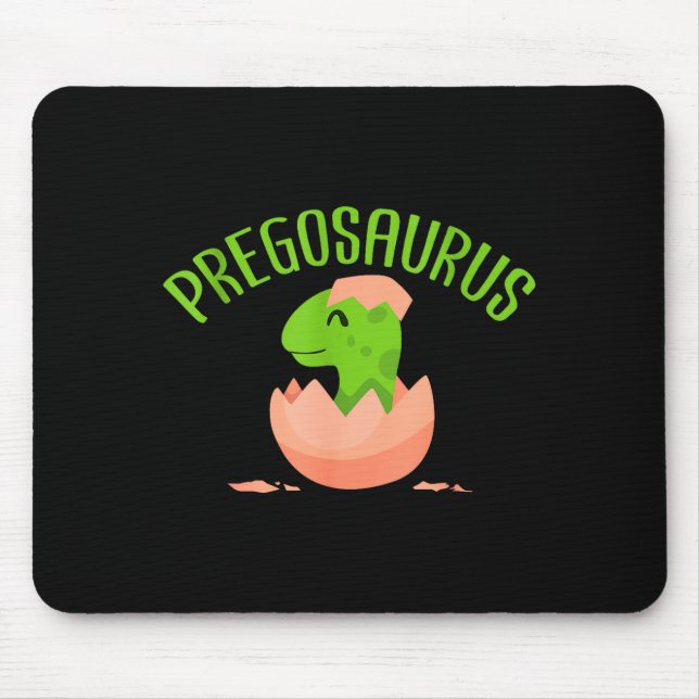 Tapis De Souris Pregosaurus Preggo Saurus Pregnant Women Dino Love (Devant)
