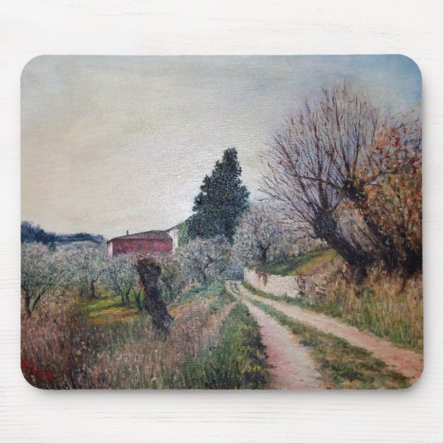 Tapis De Souris PREMIER PRINTEMPS EN GOUVERNALAIS / Paysage Toscan (Devant)