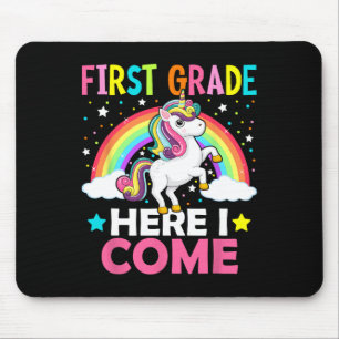 Tapis De Souris Première Année Ici Je Viens Unicorn Byck À L'École
