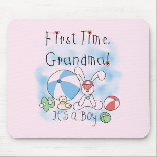 Tapis De Souris Première Grand-mère de garçon Tshirts et cadeaux