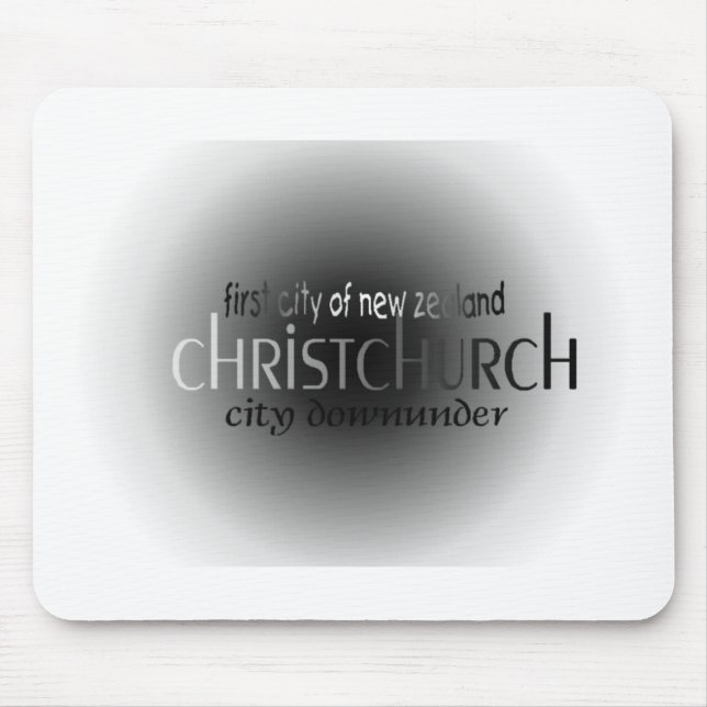 Tapis De Souris Première ville Christchurch (Devant)