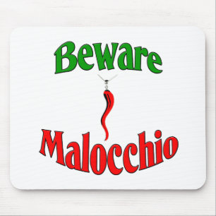Tapis De Souris Prenez garde du Malocchio (l'oeil mauvais)