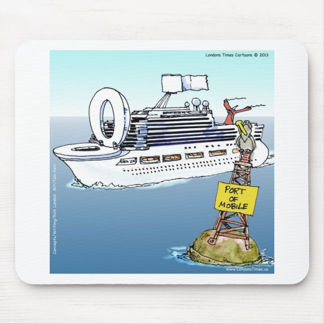 Tapis De Souris Prenons Une Croisière Drôle Cadeaux Tee - shirts & (Devant)