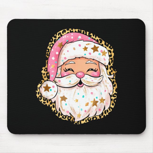 Tapis De Souris Preppy Santa - Christmas - Funny Christmas - Happy (Devant)