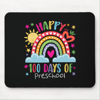 Tapis De Souris Preschool Teacher Girls Kids Rainbow 100 Days Of S