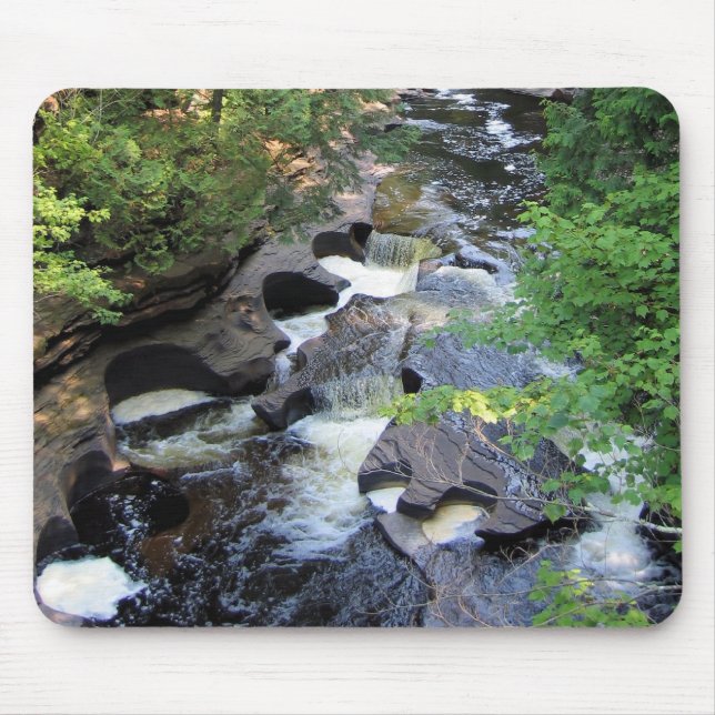 Tapis De Souris Presque Isle River Michigan (Devant)