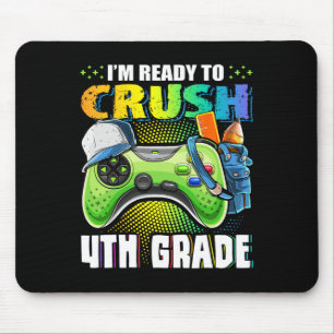 Tapis De Souris Prêt À Écraser 4E Année Retour À L'École Vidéo Jeu