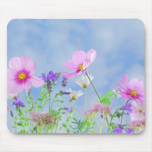 Tapis De Souris Pretty Spring Wild Flowers (Devant)