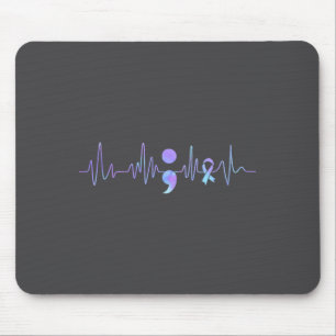 Tapis De Souris Prévention du suicide point-virgule Battement de c